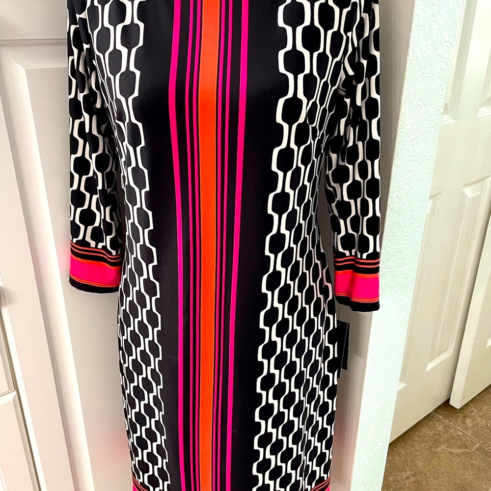 AB Studio Geo Design Dress NWT